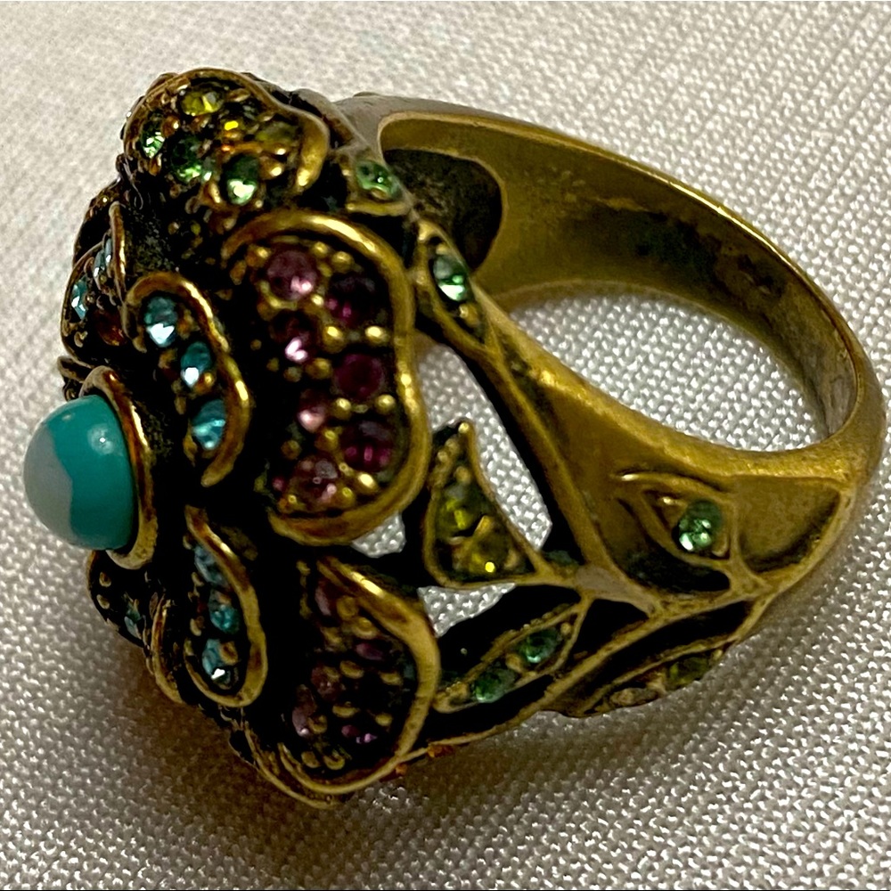 HEIDI DAUS stamped vintage ring